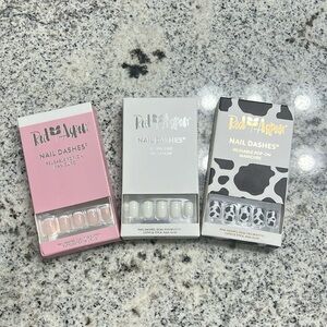 3 brand new sets of Red Aspen nail dashes
